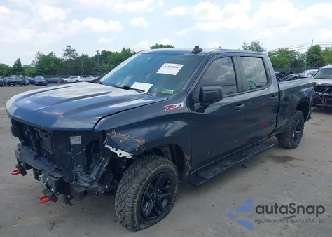 2021 Chevrolet Silverado 1500 4Wd Standard Bed Custom Trail Boss from USA, damaged, VIN 1GCPYCEF8MZ449935